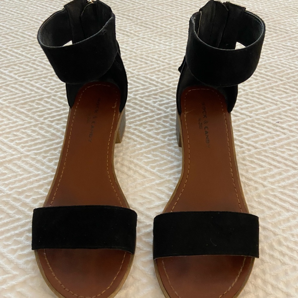 ROCK & CANDY BLACK SUEDE FABRIC